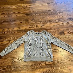 NWOT Monrow Snakeskin Sweater